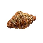 Plain Croissant with Zaatar Topping